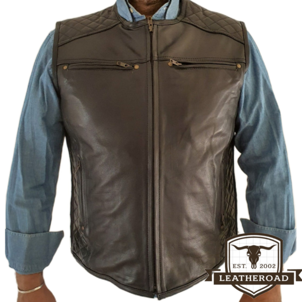 Gilet in pelle artigianale