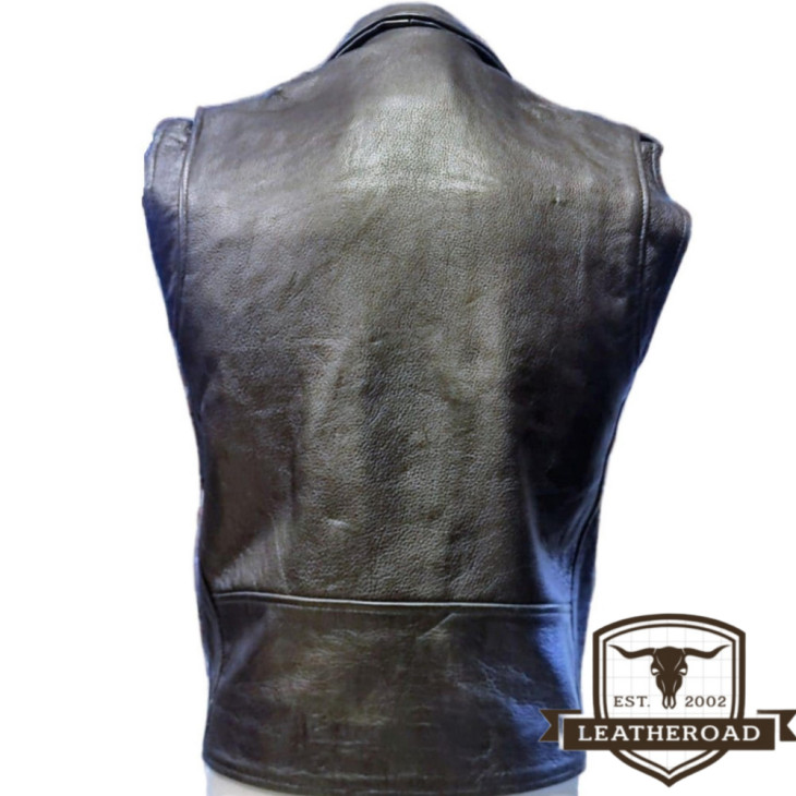 Gilet in pelle  artigianale 