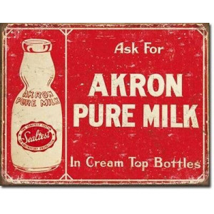 Akron Pure Milk Cream Top Bottles
