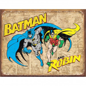 Batman and Robin Weathered