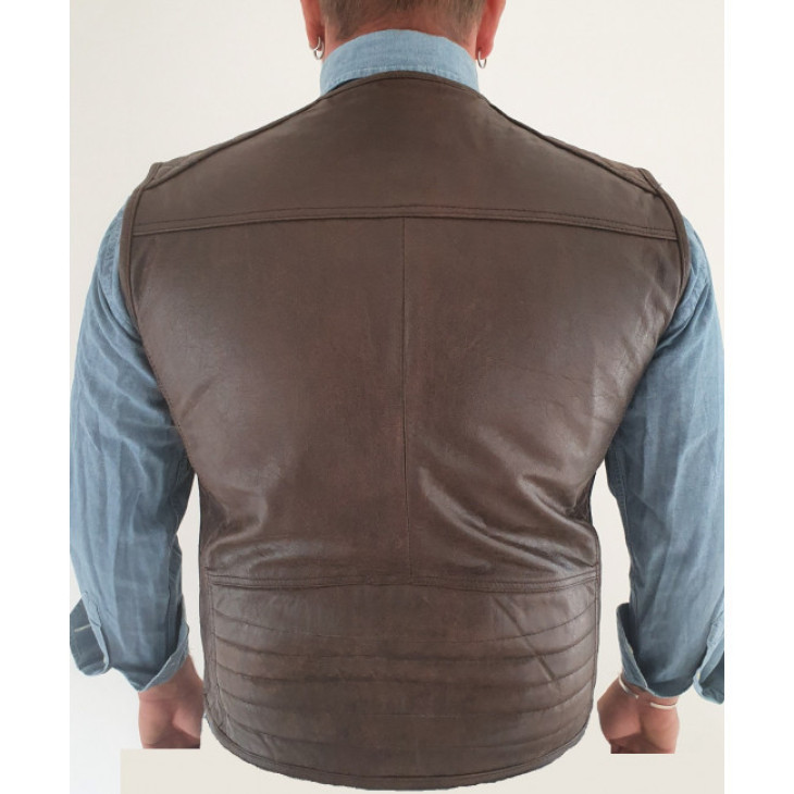 Gilet in pelle