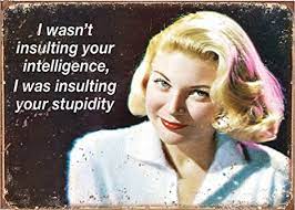[605279119776] I was Insulting Your Stupidity