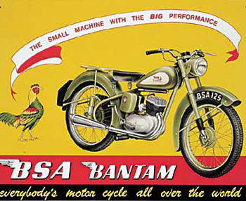 Targa Metallica BSA Bantam