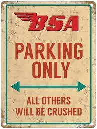 Bsa Parking Only