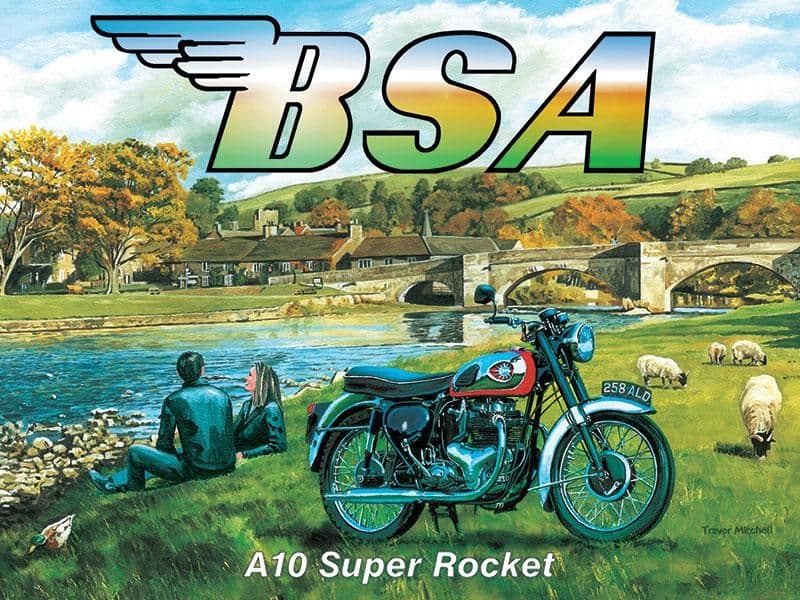 Targa Metallica BSA A10 Super Rocket