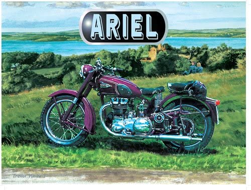 Targa Metallica Ariel Motorcycle