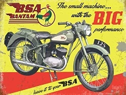 Targa Metallica BSA Bantam