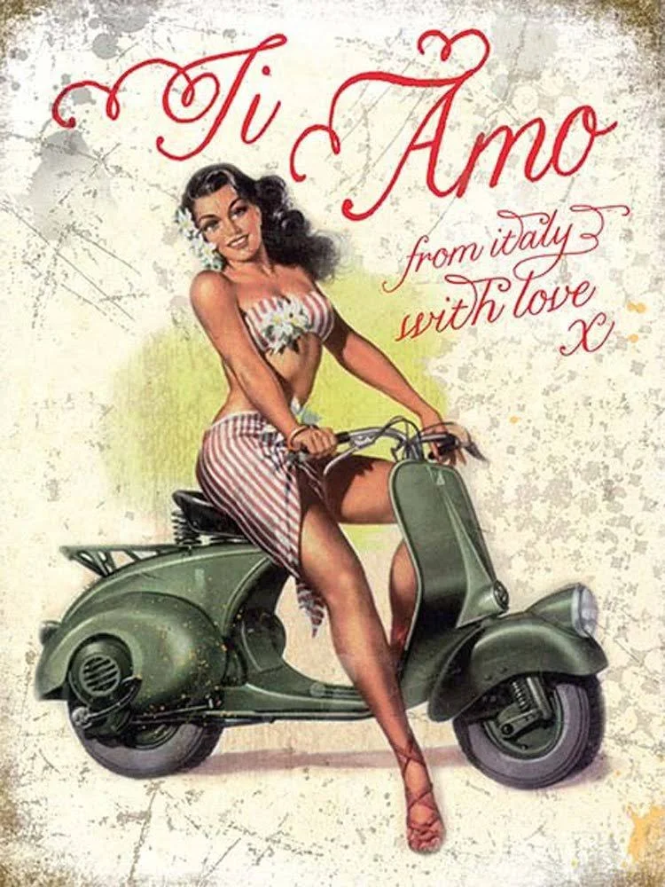 Vespa "Ti Amo From Italy With Love"