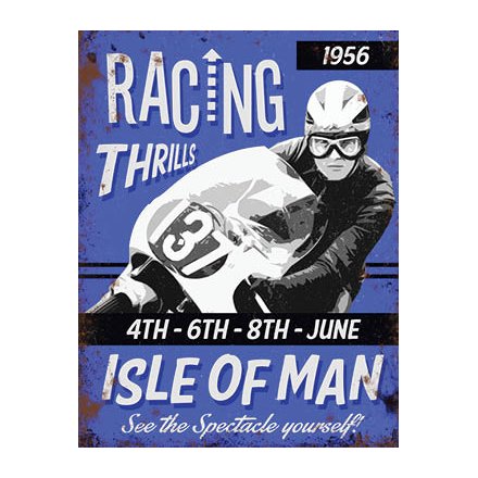 [9332001215] Isle Of Man Rosefields 1956 Racing Thrills