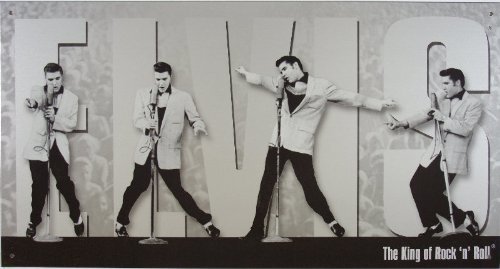 Targa Metallica Elvis Presley The King of Rock n Roll