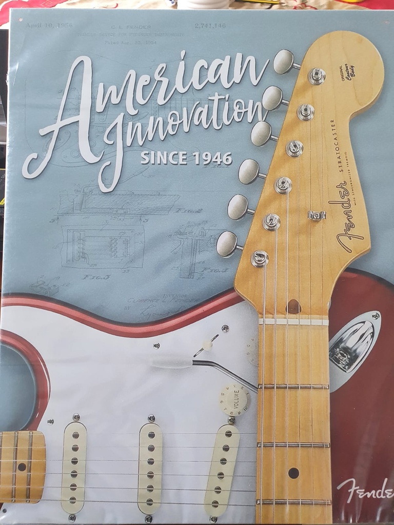 Targa Metallica Fender- Innovation