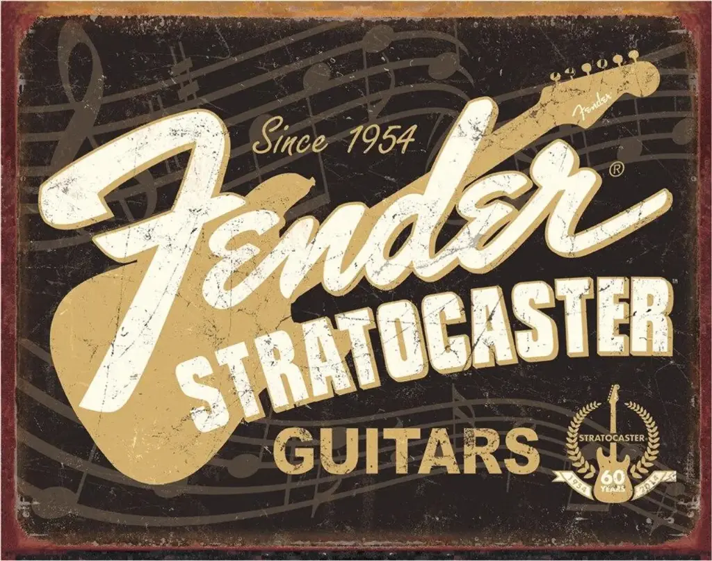 Targa Metallica Fender Guitars 1954 Stratocasters