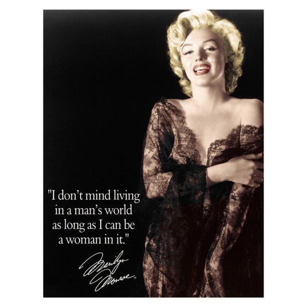 Targa Metallica Marilyn - Man's World