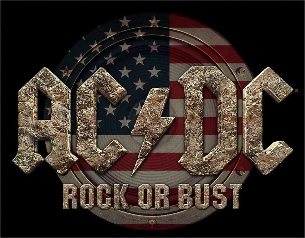 Targa Metallica AC/DC Rock Or Bust