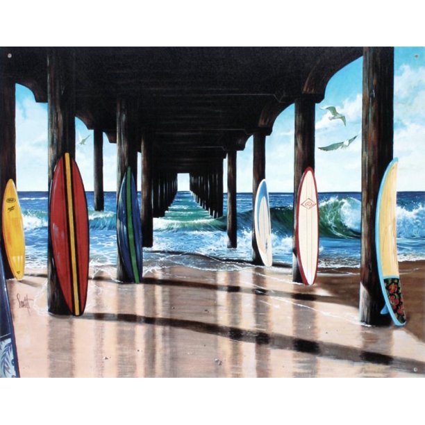 Surf Boards On Beach Surfing