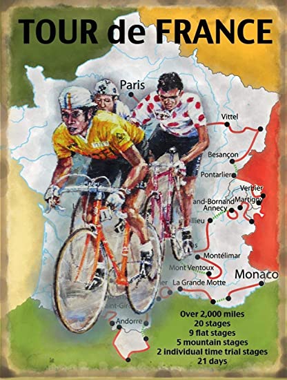 Tour de France Map