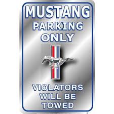 Ford Mustang Parking Only