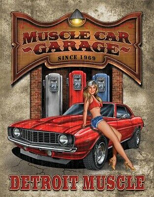 Targa Metallica Detroit Muscle Car Garage Since 1969