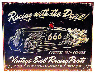 Racing With The Devil Vintage Evil Racing Parts