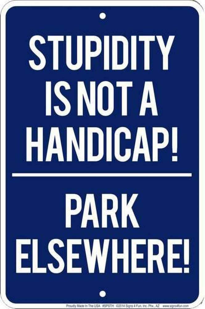 Stupidity Is Not A Handicap