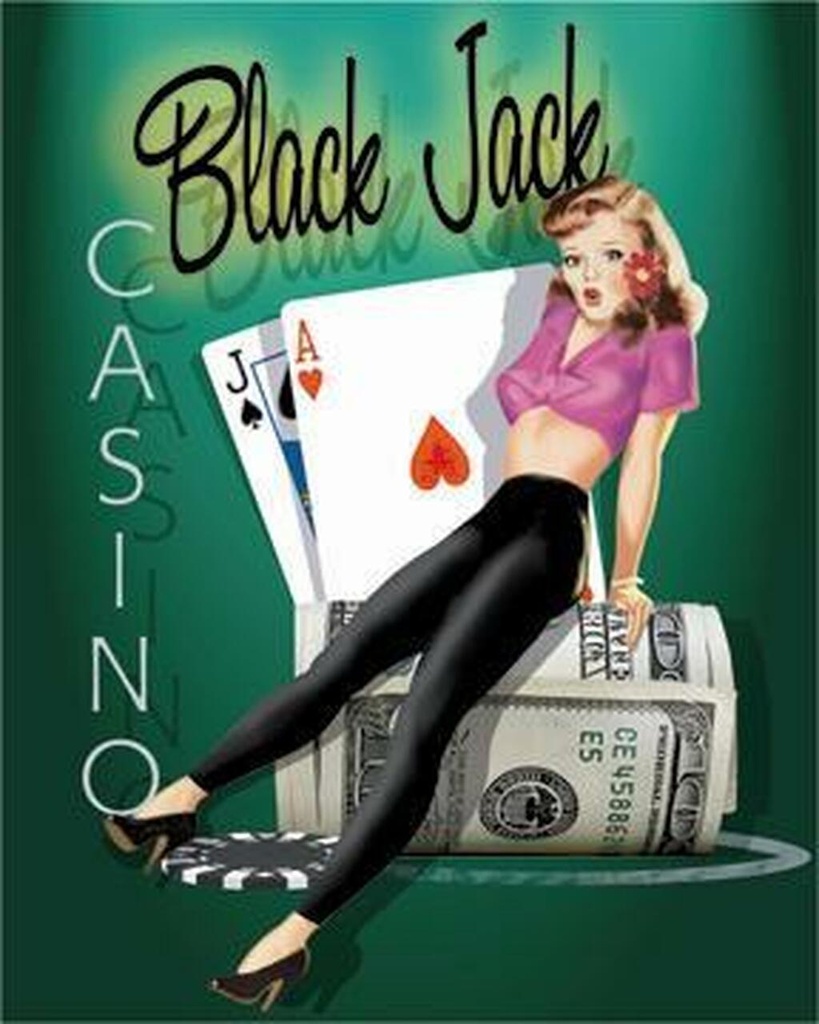 Targa Metallica Blackjack Casino