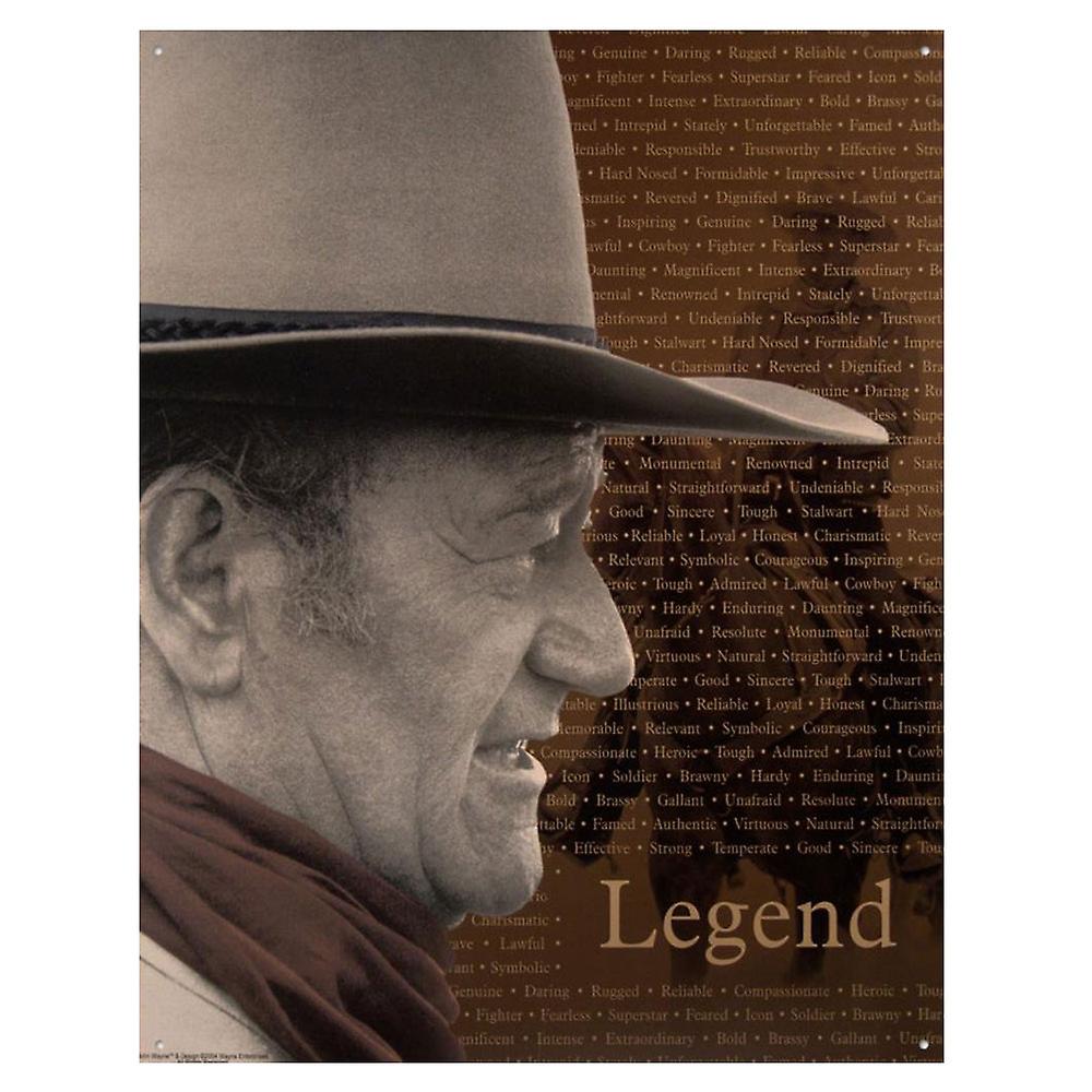 Targa Metallica John Wayne Legend