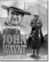 [605279117482] Targa Metallica John Wayne American Legend