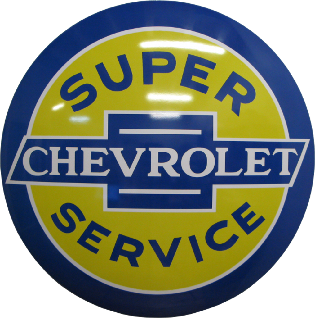 Targa metallica  Chevrolet Super Service Bubbles