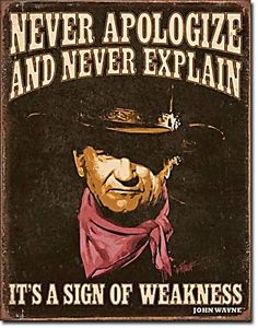 [605279120130] Targa Metallica John Wayne Weakness