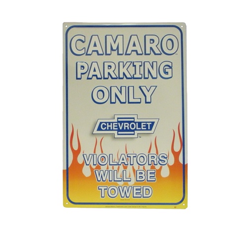 Targa Metallica Camaro Parking Only
