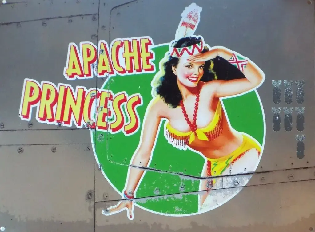 Targa Metallica Apache Princess