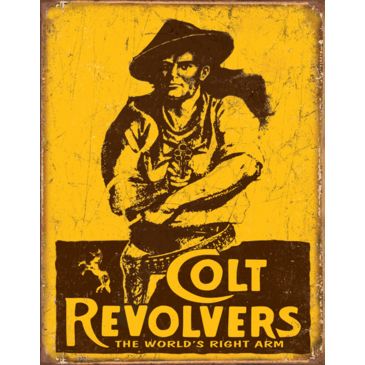 Targa Metallica Colt Revolvers