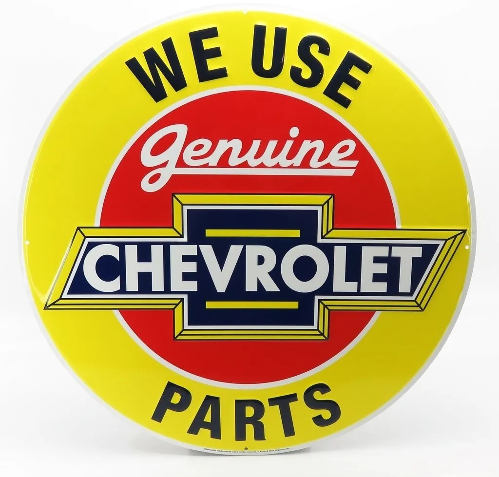 Targa Metallica Chevrolet – We Use Genuine Parts
