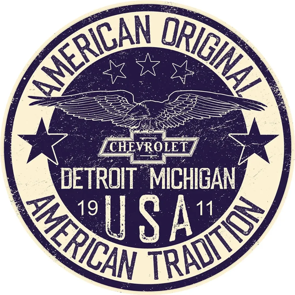 Targa Metallica Chevrolet Detroit Michigan