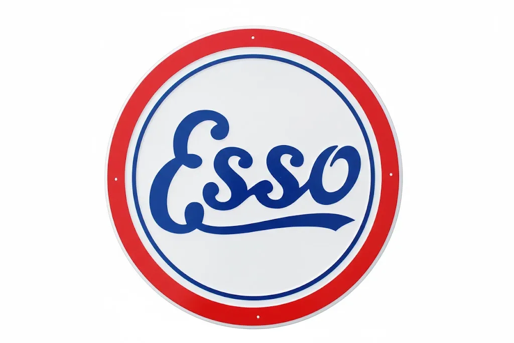 Targa Metallica Esso