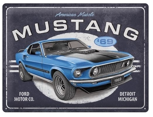 Targa Metallica Ford Mustang '69