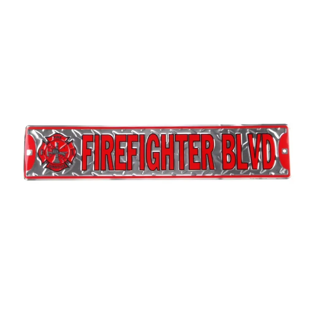 Targa Metallica Firefighter Blvd
