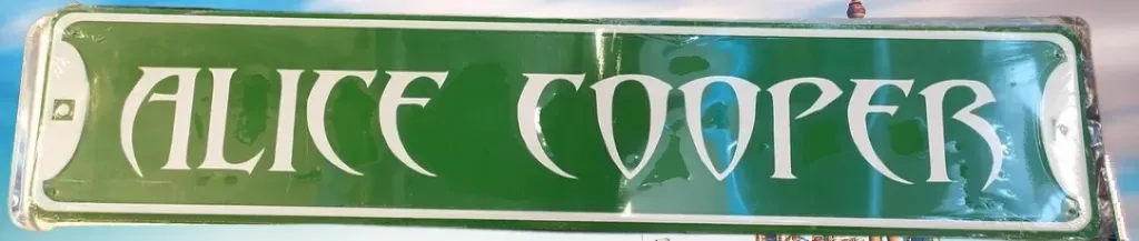 Targa Metallica Alice Cooper