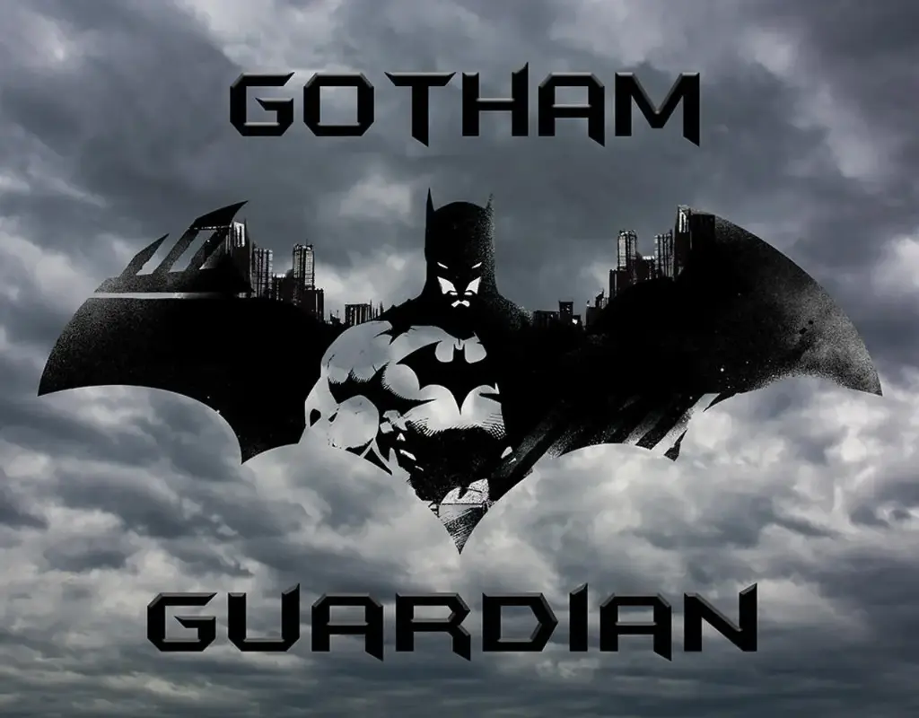Targa metallica Batman Gotham Guardian