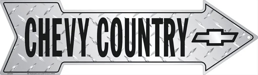 Targa Metallica Chevy Country