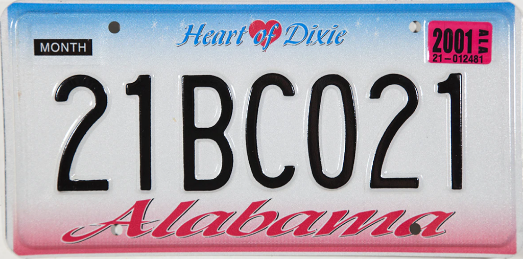 [91024484844] Targa Auto Alabama