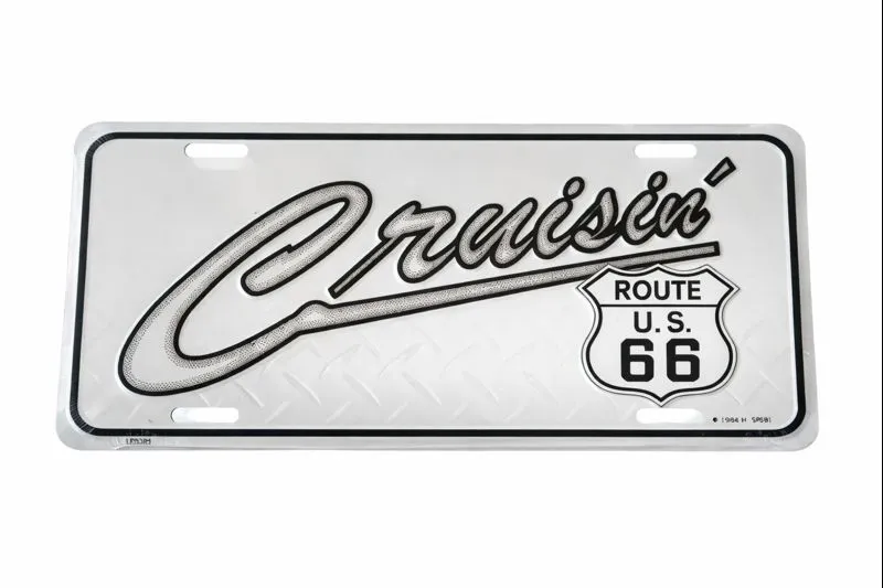 Targa Auto Decorativa Cruisin' Route 66