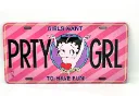 Targa Metallica Betty Boop PRTY GRL