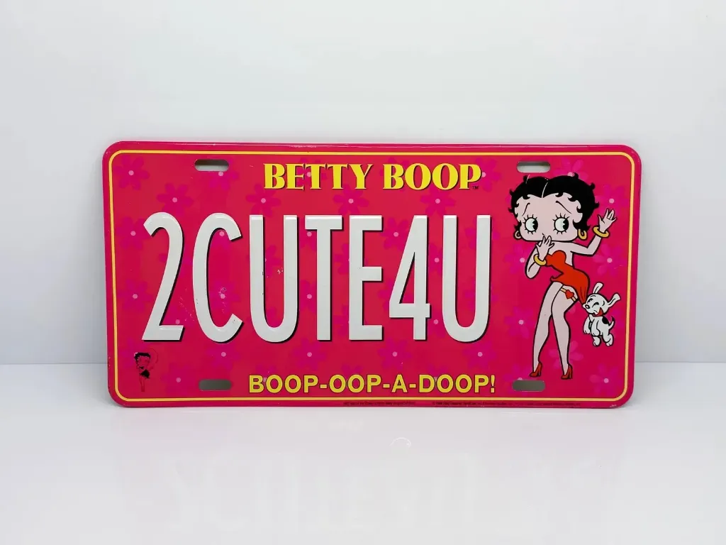 Targa Metallica Betty Boop 2CUTE4U