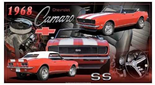 Targa Metallica Camaro SS '68