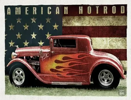 Targa Metallica American Hot Rod