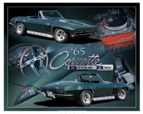 Targa Metallica Corvette Stingray 1965
