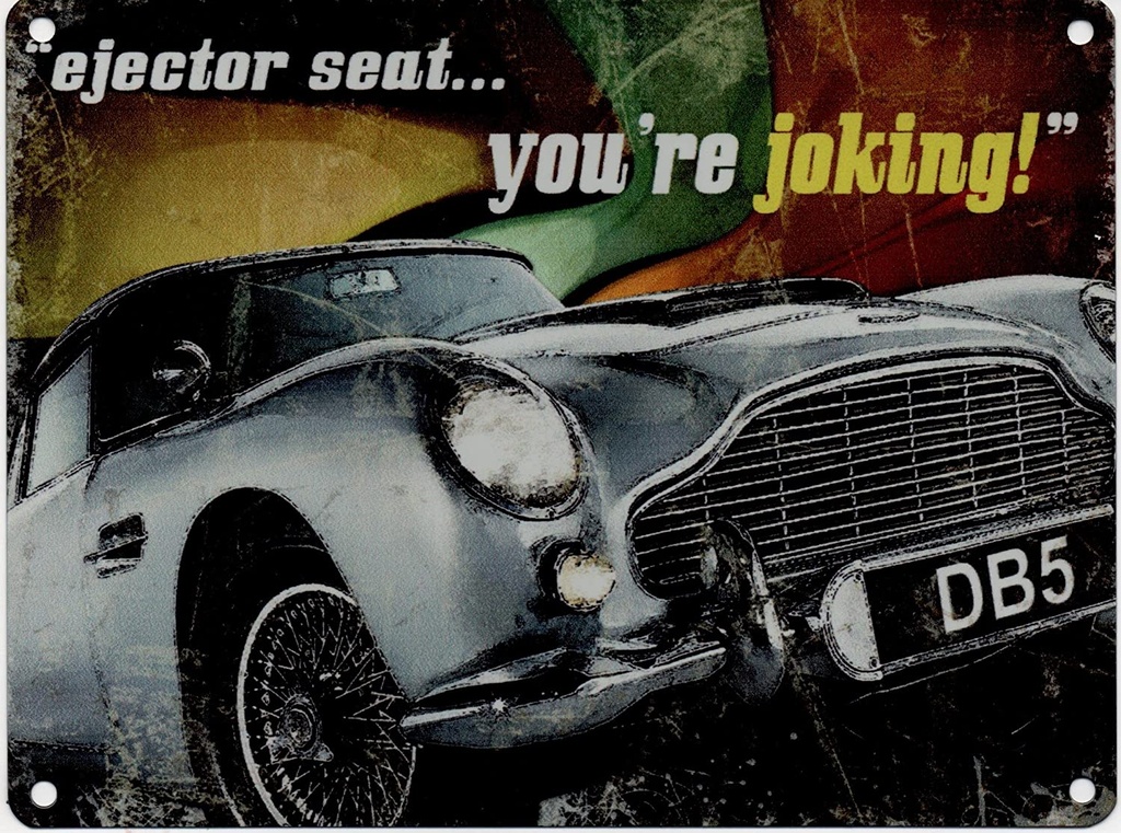 Targa Metallica Aston Martin DB5 Salatini Seat.