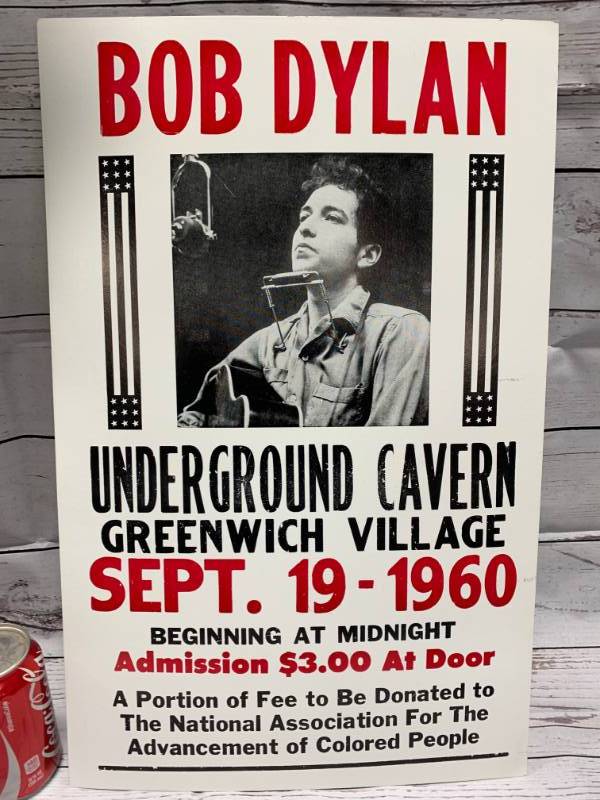 BOB DYLAN 1960 POSTER 55X35