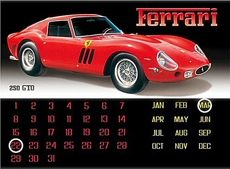 Targa Metallica Ferrari 250 Gto